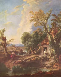 Landschaft mit Bruder Lucas